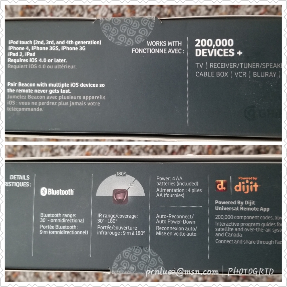 Griffin/Beacon Universal Remote Control - Picture 4 of 4